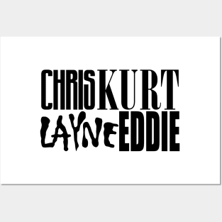 Chris Kurt Layne Eddie - Grunge's Finest Posters and Art